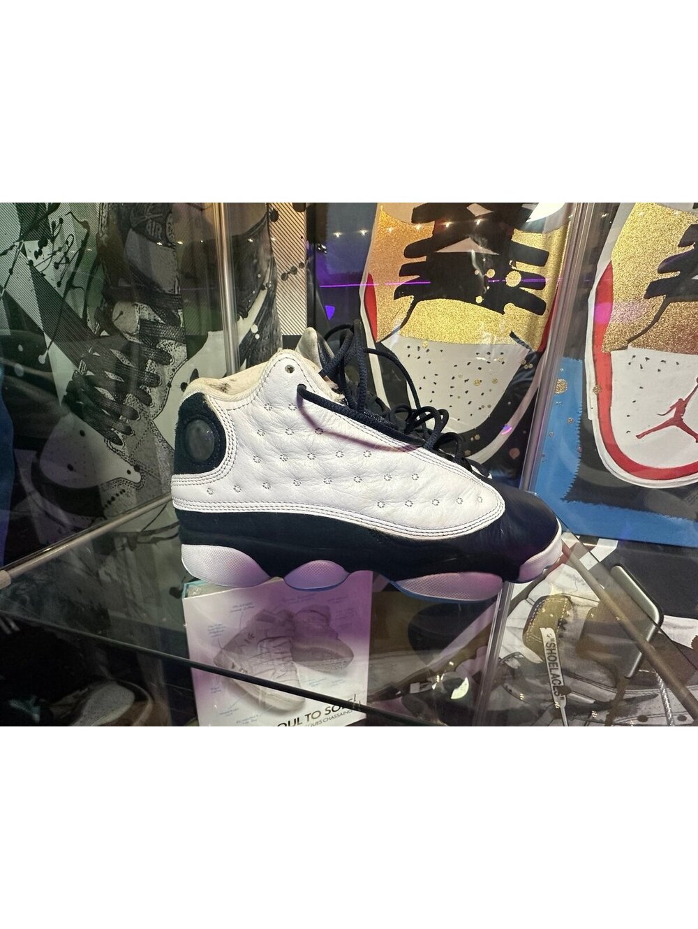 Jordan 13 Retro Obsidian Powder Blue White SIZE: 5 YOUTH